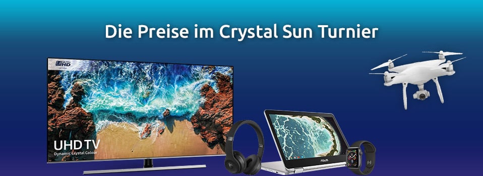 Fernseher, Kopfhörer, Laptop, Smartwatch und Drohne als Preise