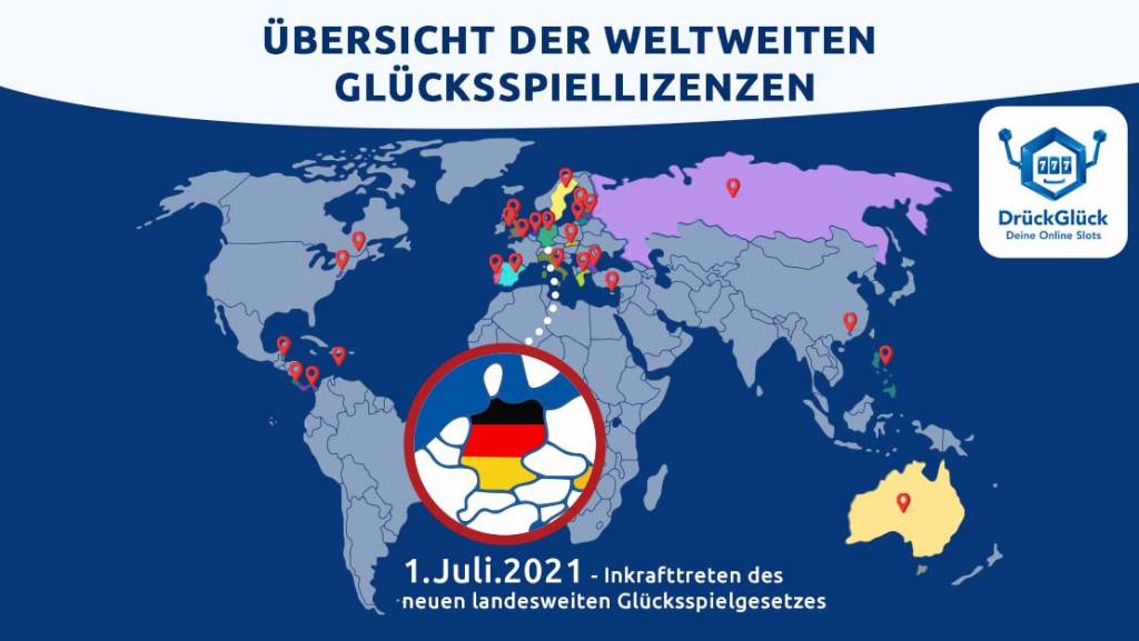 ubersicht der weltweiten glucksspiellizenzen