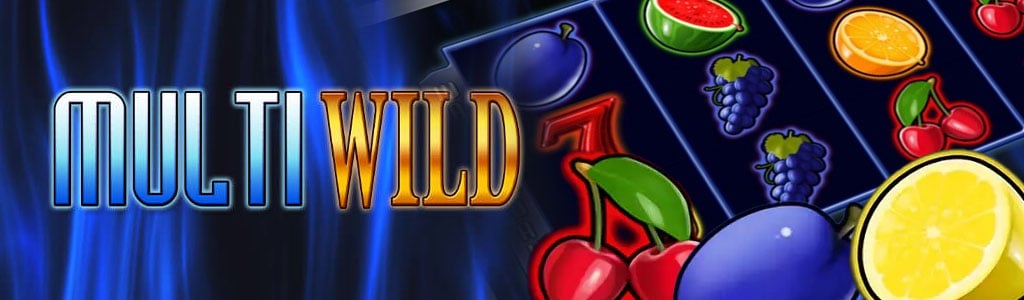 Logo des Multi Wild Spielautomaten von Merkur mit niedrigen Einsätzen